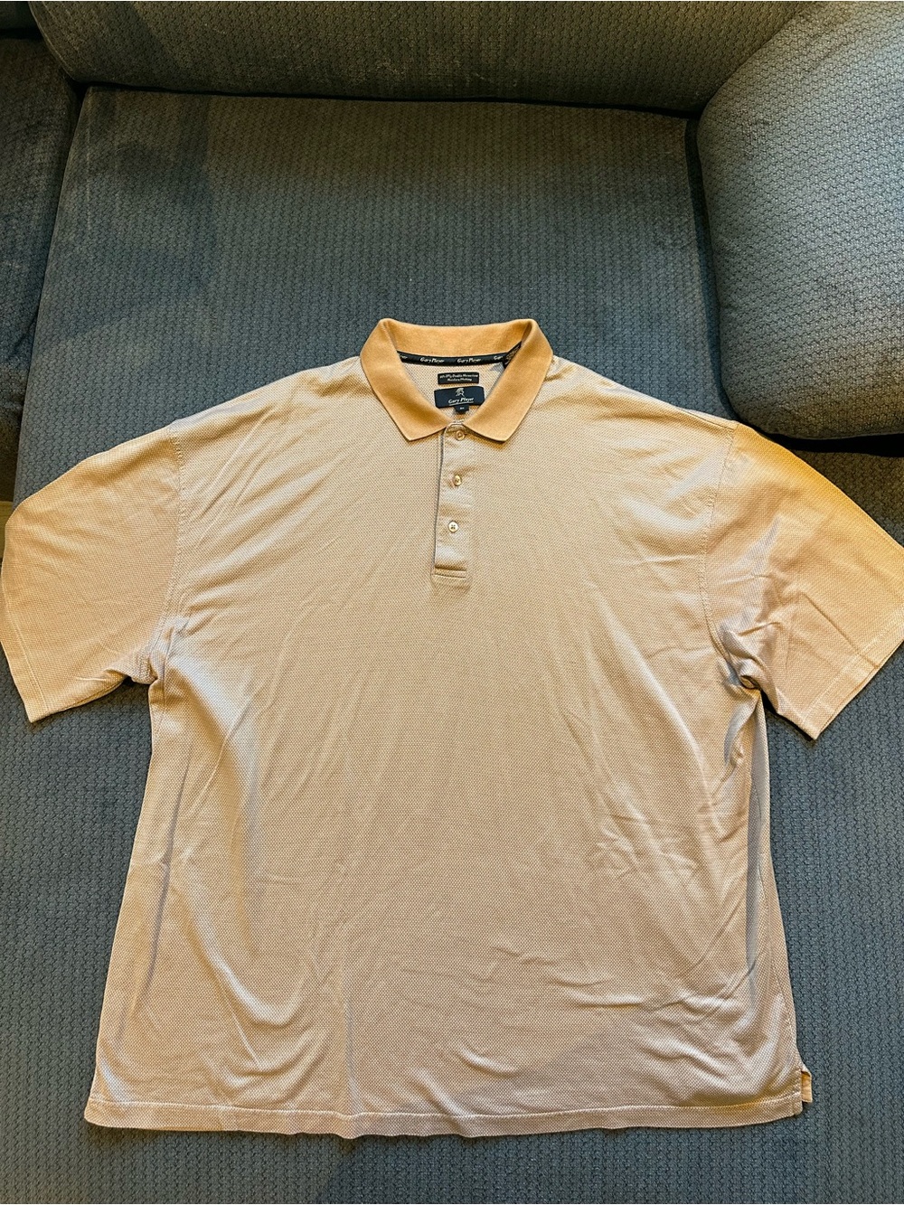 Gary Player Men's Short-Sleeve Polo in Light Beige - Classic Casual 3X